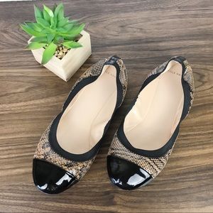 Cole Haan Deltona Gore Black Multi Print Ballet